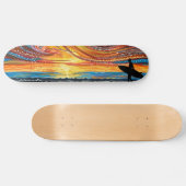 Dreamtime Surf - Limited Edition Aboriginal Dot Ar Persoonlijk Skateboard (Horizontaal)