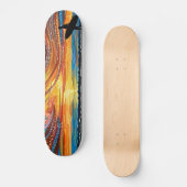 Dreamtime Surf - Limited Edition Aboriginal Dot Ar Persoonlijk Skateboard (Voorkant)