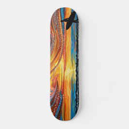 Dreamtime Surf - Limited Edition Aboriginal Dot Ar Persoonlijk Skateboard