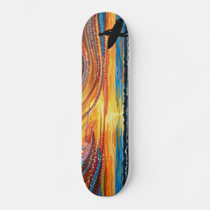 Dreamtime Surf - Limited Edition Aboriginal Dot Ar Persoonlijk Skateboard