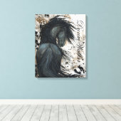 DreamWalker Canvas Art Paardenprint van Bihrle (Insitu (Houten vloer))