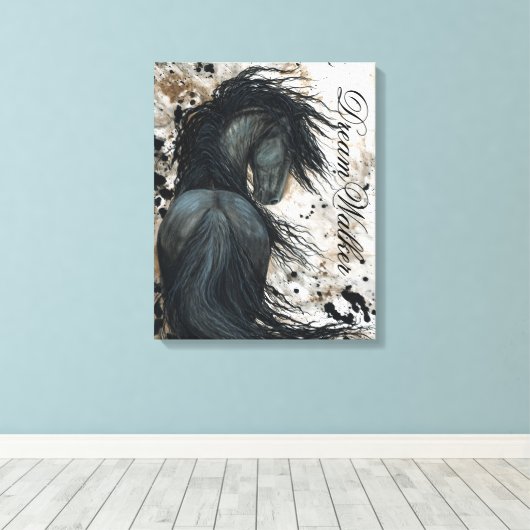DreamWalker Canvas Art Paardenprint van Bihrle Afdruk (Insitu (Houten vloer))