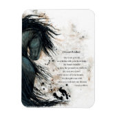 DreamWalker Friese Paard BiHrLe magneet (Verticaal)