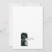 DreamWalker Friese Paard Verjaardag door Bihrle Kaart (Achterkant)