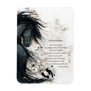 DreamWalker Friesian Horse BiHrLe Magnet Magneet