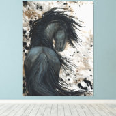 DreamWalker Horse Canvas Kunst Foto van Bihrle (Insitu (Houten vloer))