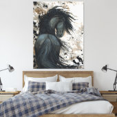 DreamWalker Horse Canvas Kunst Foto van Bihrle (Insitu (Slaapkamer))