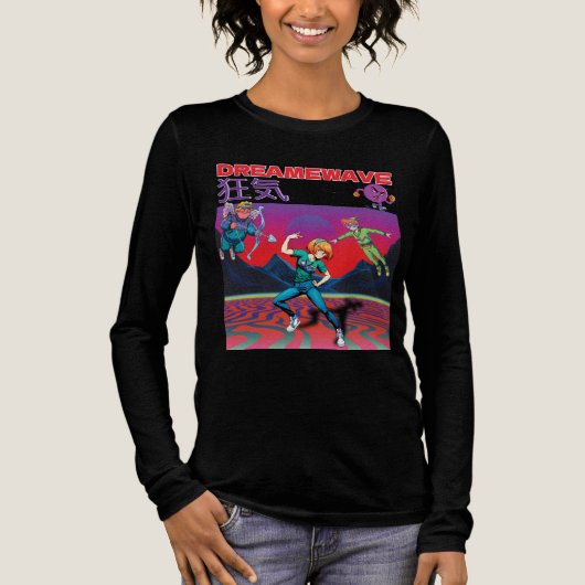 DREAMWAVE-狂気 Tri-Blend SHIRT (Voorkant)