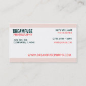 Dreamweaver 7 Aangepast Visitekaartje voor foto's (Achterkant)