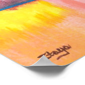 Dreamweaver Abstract kunstlandschapsschildering Poster (Hoek)