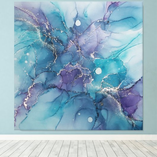 Dreamweaver Alcohol Ink Canvas Art (Insitu (Houten vloer))