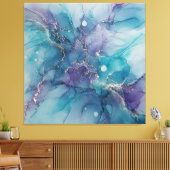 Dreamweaver Alcohol Ink Canvas Art (Insitu (Woonkamer))