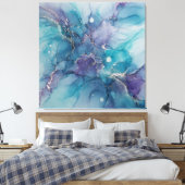 Dreamweaver Alcohol Ink Canvas Art Afdruk (Insitu (Slaapkamer))