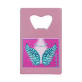 "Dreamweaver Angelic Wings and Halo" Creditkaart Flessenopener (Voorkant)
