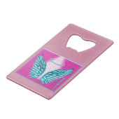 "Dreamweaver Angelic Wings and Halo" Creditkaart Flessenopener (Voorkant Gekanteld)