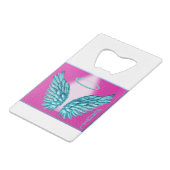 "Dreamweaver Angelic Wings and Halo" Creditkaart Flessenopener (Achterkant Gekanteld)