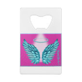 "Dreamweaver Angelic Wings and Halo" Creditkaart Flessenopener (Achterkant)