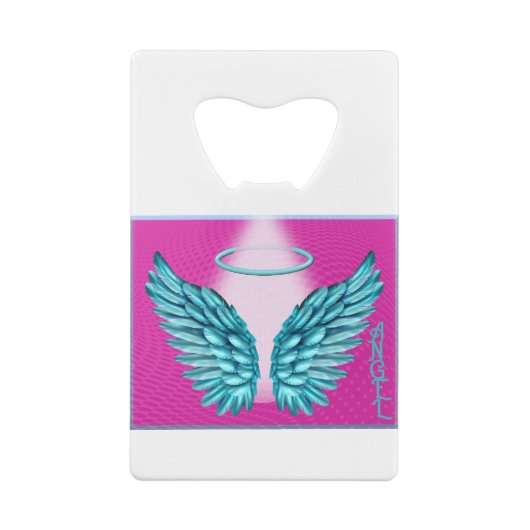 "Dreamweaver Angelic Wings and Halo" Creditkaart Flessenopener (Achterkant)
