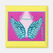 "Dreamweaver Angelic Wings and Halo" Magneet (Voorkant)