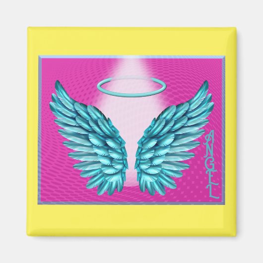 "Dreamweaver Angelic Wings and Halo" Magneet (Voorkant)