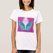 "Dreamweaver Angelic Wings and Halo" T-shirt (Voorkant)
