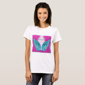 "Dreamweaver Angelic Wings and Halo" T-shirt (Voorkant volledig)