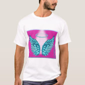 "Dreamweaver Angelic Wings and Halo" T-shirt (Voorkant)
