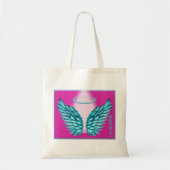 "Dreamweaver Angelic Wings and Halo" Tote Bag (Voorkant)