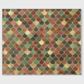 Dreamweaver Auntumnal en goudkleurige Zeemeerminni Cadeaupapier (Vlak)