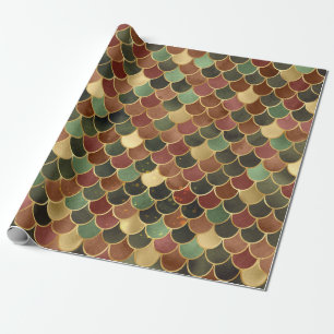 Dreamweaver Auntumnal en goudkleurige Zeemeerminni Cadeaupapier