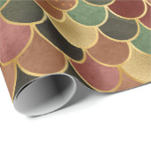 Dreamweaver Auntumnal en goudkleurige Zeemeerminni Cadeaupapier (Rol Hoek)