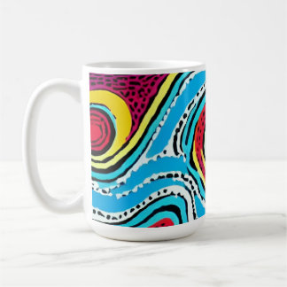 Dreamweaver Australian Aboriginal Design #2 Koffiemok