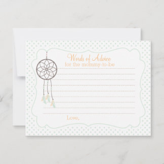 Dreamweaver Baby shower Advice Card voor moeder Advieskaart