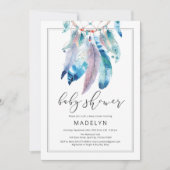 Dreamweaver Baby shower Boho Gender Neutral Kaart (Voorkant)