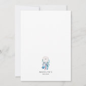 Dreamweaver Baby shower Boho Gender Neutral Kaart (Achterkant)