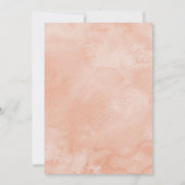 Dreamweaver Baby shower Invitation Coral Blauwgroe Kaart (Achterkant)