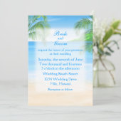 Dreamweaver Beach Wedding Kaart (Staand voorkant)