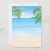 Dreamweaver Beach Wedding Kaart (Achterkant)
