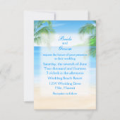 Dreamweaver Beach Wedding Kaart (Voorkant)