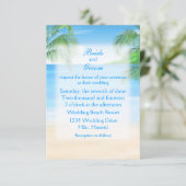 Dreamweaver Beach Wedding Kaart (Staand voorkant)