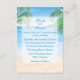 Dreamweaver Beach Wedding Kaart