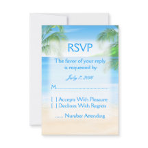 Dreamweaver Beach Wedding RSVP
