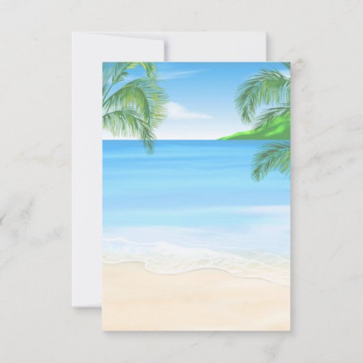 Dreamweaver Beach Wedding RSVP (Achterkant)