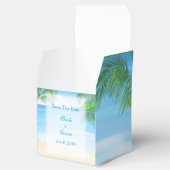 Dreamweaver Beach Wedding Save the Date Bedankdoosjes (Geopend)