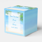 Dreamweaver Beach Wedding Save the Date Bedankdoosjes (Achterkant)