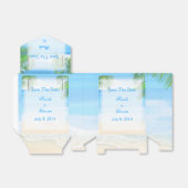 Dreamweaver Beach Wedding Save the Date Bedankdoosjes (Uitgevouwen)