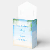 Dreamweaver Beach Wedding Save the Date Bedankdoosjes (Geopend)