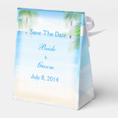 Dreamweaver Beach Wedding Save the Date Bedankdoosjes (Achterkant)