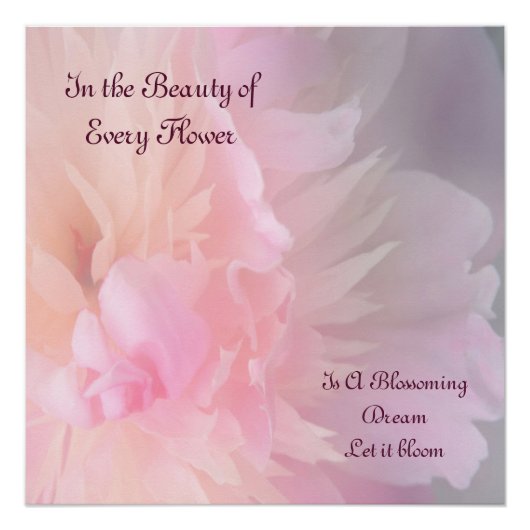 Dreamweaver Blooming Floral Poster (Voorkant)