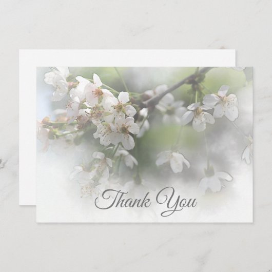 Dreamweaver Blossom 2 - Hartelijk dank Bedankkaart (Voorkant / Achterkant)